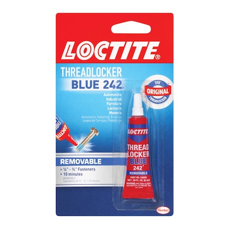 Loctite Threadlocker, Blue 0.2 fl. oz 209728